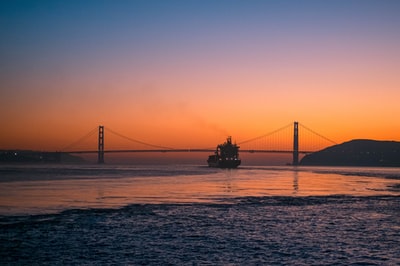 日落时的金州桥